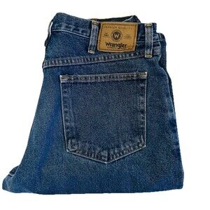 wrangler relaxed fit denim jeans 34x30